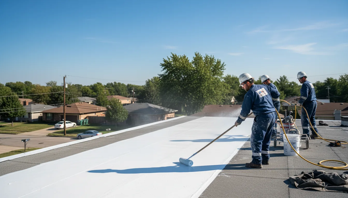 Commercial roof coating in Llewellyn, PA near me